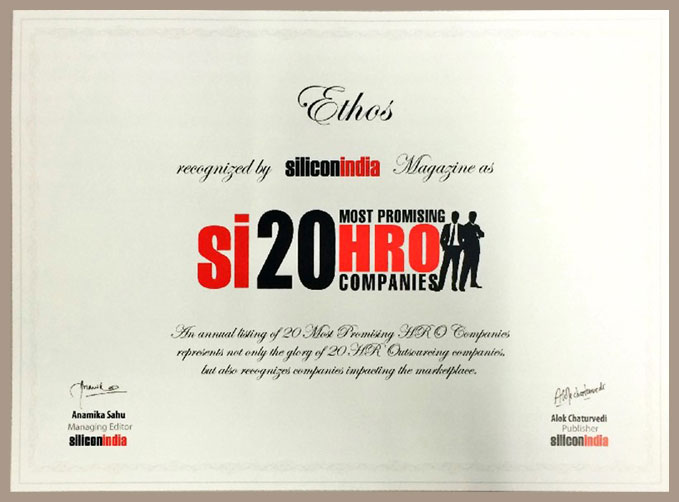 Awards Affiliations Ethos HR Management & Projects